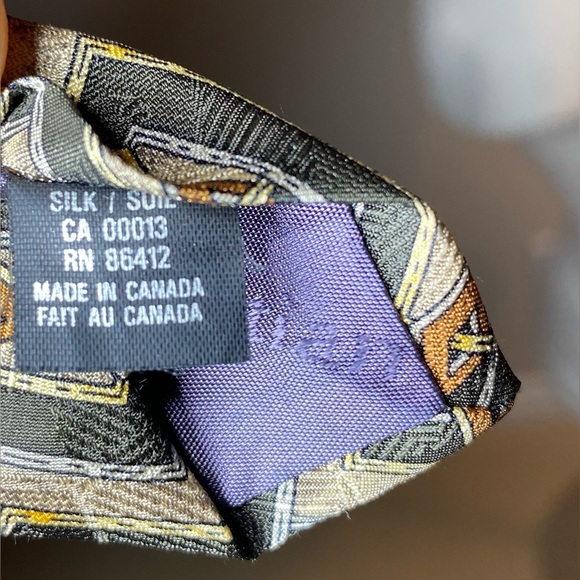 Dior - Abstract 100% Silk Tie - OS - Picture 3 of 3